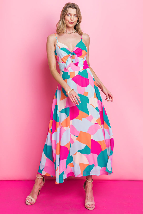 blue-ocean-beach-woven-midi-dress Flying Tomato-Sophia's StyleDRESSES-1